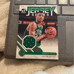 Reggie Lewis Game Worn Jersey Patch Card