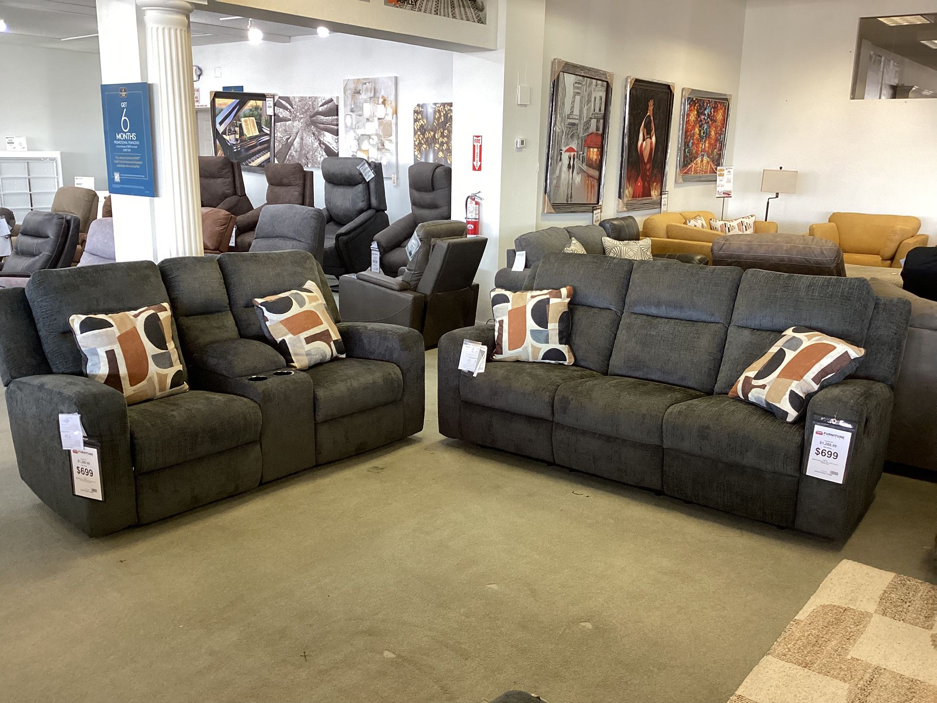 Kanlow Dusk Sofa And Loveseat