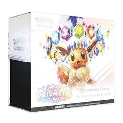 2X Sealed  Pokemon Center PRISMATIC EVOLUTIONS Exclusive ETB Elite Trainer Box