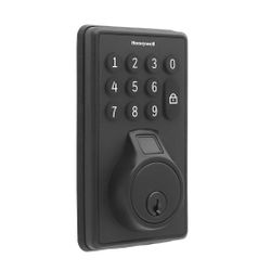 Honeywell Electric Biometric Deadbolt (contact info removed) - Matte Black