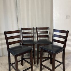 Juego De 4 Sillas Altas