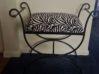 Zebra Stool or Footrest