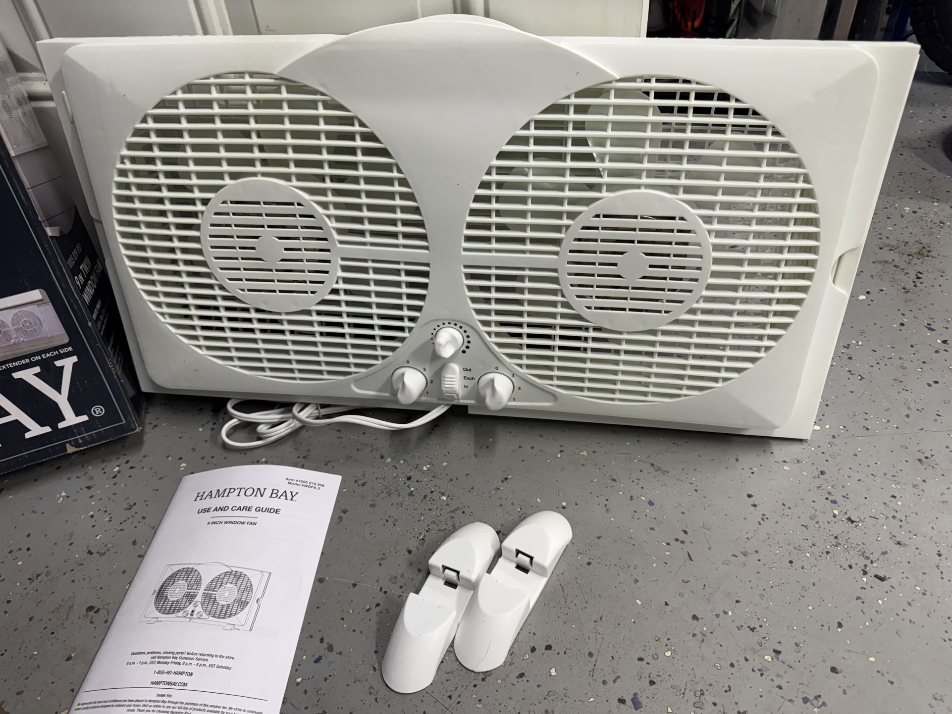 New In Box Hampton Bay Twin Window Fan Tested. You Must Pickup