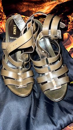 Fendi gladiator style pumps
