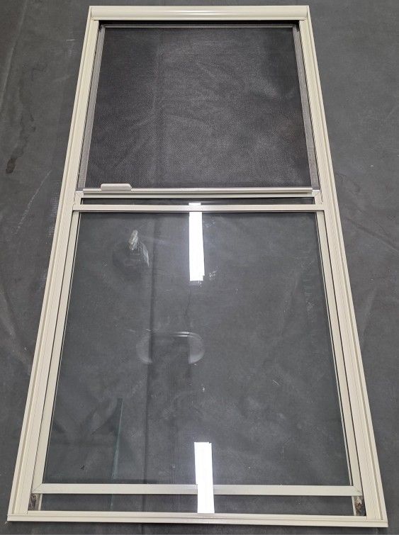 Larson 69182082 Screen Storm Door White Beige Replacement Glass Panel ONLY