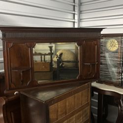 Antique Mantle Mirror 