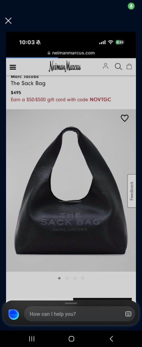 Marc Jacobs The Sack Bag Medium Size