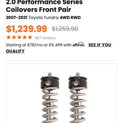 2007-2021. Toyota Tundra  Fox. Coil over 