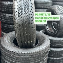 P245/75/16 Hankook Dynapro Semi New All Four 98 % TREAD LIFE | ❗Ask For Availability / Pregunta Por Disponibilidad ❗|