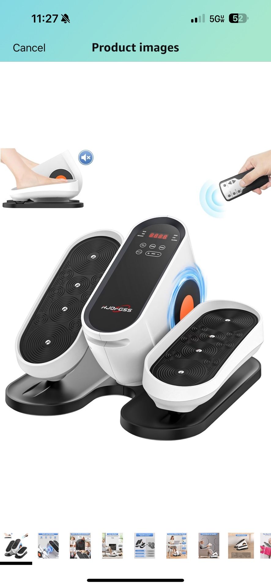 Under Desk Elliptical Machine, Electric Ellipse Leg Exerciser While Sitting for Seniors Adults, Leg Ercise Pro, Leg Exerciser While Sitting, Home Use