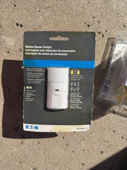unopened motion light switch 