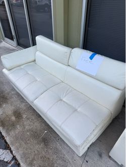 L shape, sofa, modern white, leather FREE