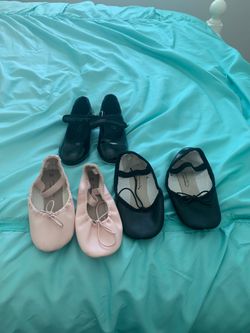 Girls tap and ballet shoes