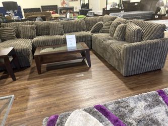 sectional sofa set in mocha