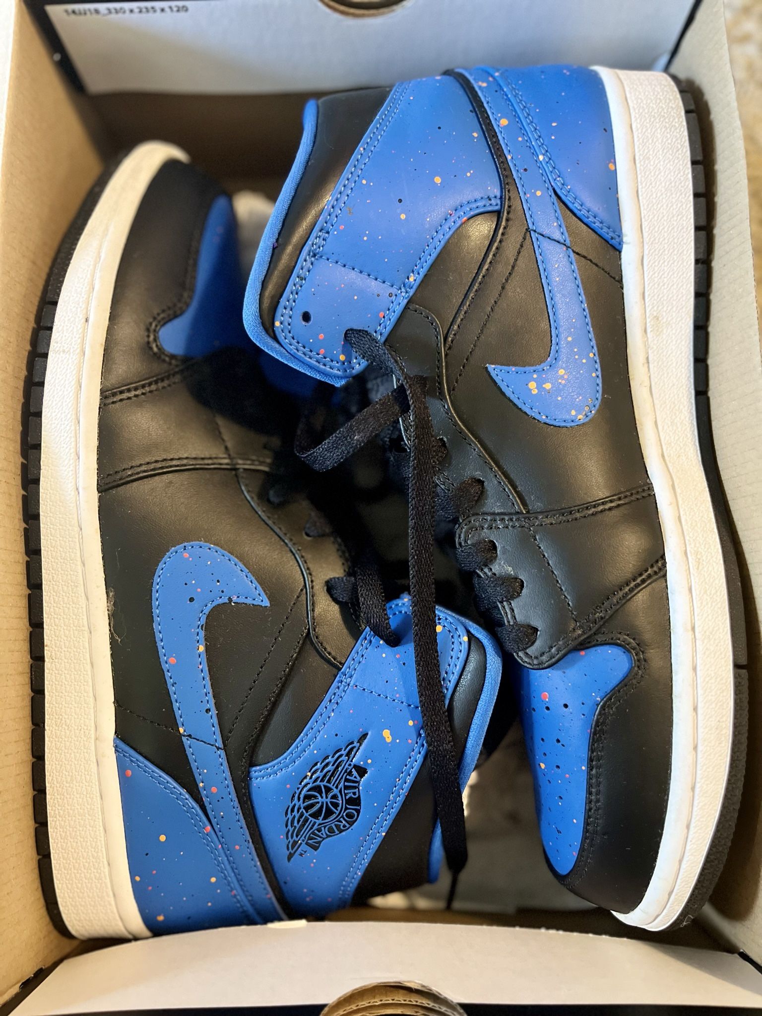 Air Jordan 1’s Black And Blue 