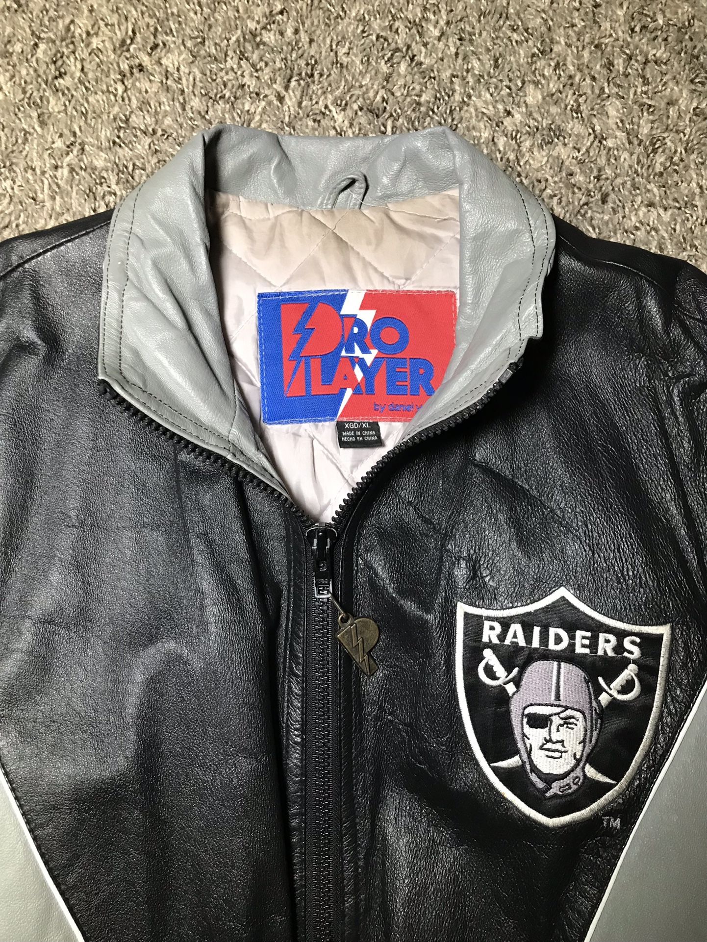 Vintage 90s Los Angeles Oakland Raiders Pro Player Jacket by Daniel Young