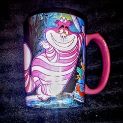 Cheshire Cat Disney 90's Vintage Ceramic Retired Coffee Tea Mug *Mint Condition*