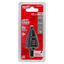 Milwaukee
7/8 in. - 1-3/8 in. #12 Black Oxide Step Drill Bit (5-Steps)