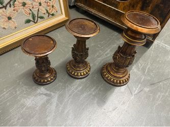 3 candle holders