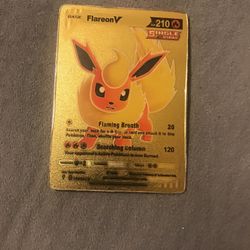Rare FlareonV Gold Card 