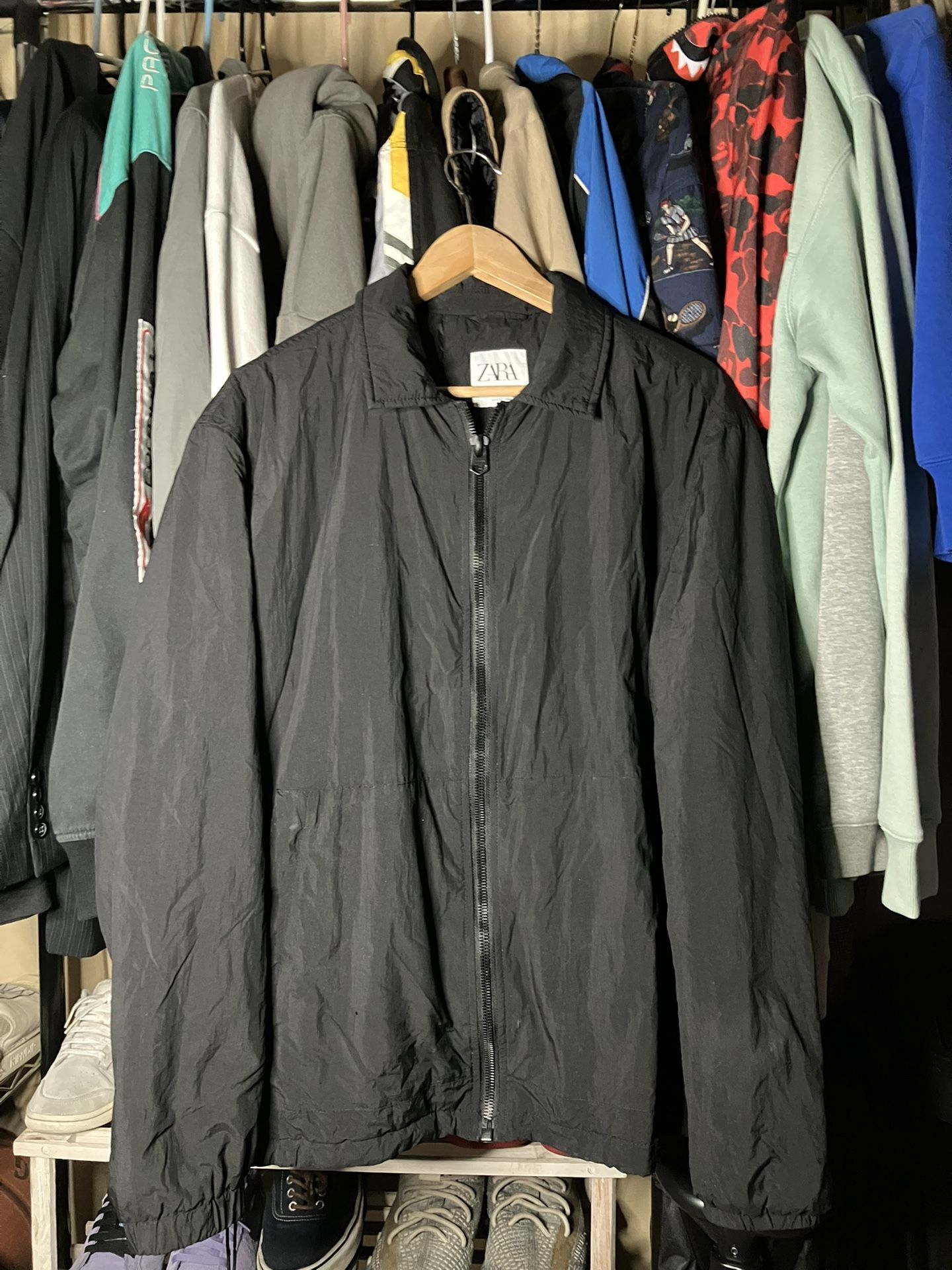 Zara Men’s Black Zip Up Jacket