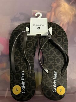 calvin klein flip flops
