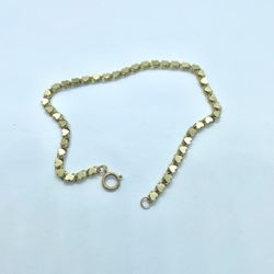 14k Gold Heart Bracelet 
