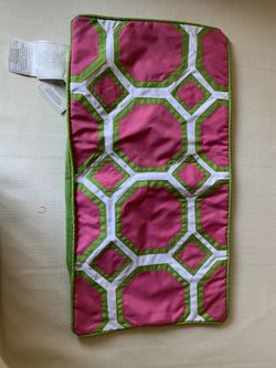 FoIndoor/Outdoor Pink And green Decorative Pillow COVER, Fits 24”x12”Set of 2 covers, New