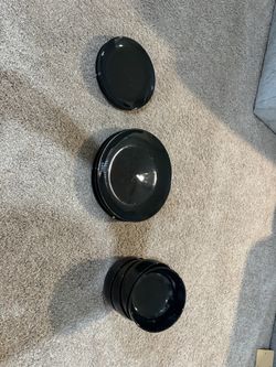 Black kitchen dish set