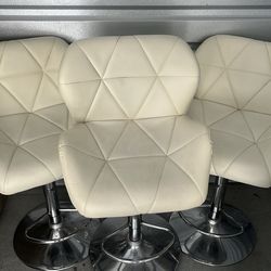 White bar stool