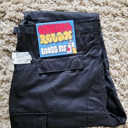 Empyre relax loose fit cargo pants size 38 Black