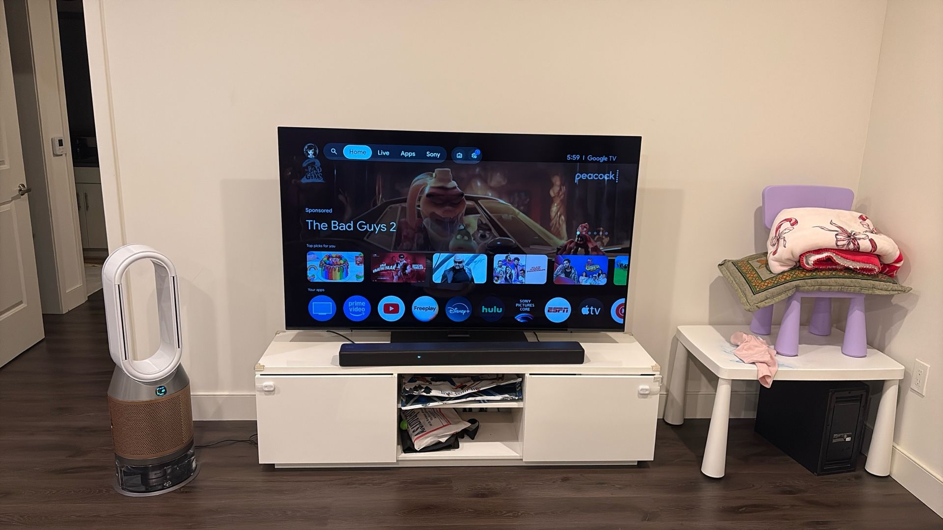 Sony 65 inch With TV unit