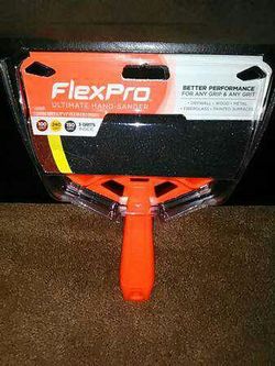 Flex Pro Ultimate Hand Sander w/ Sheets! **Brand New!