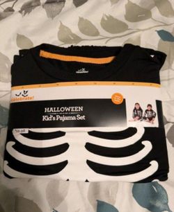 Children's New Glow-In-The-Dark skeleton pajamas