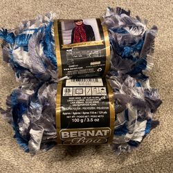 2 Skeins Bernat Boa Yarn 