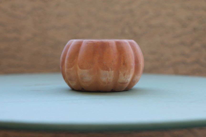 Succulent Pot Pumpkin Shaped Terracotta 
