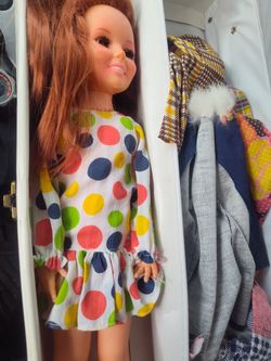 60s Doll With Case And extra Outfits