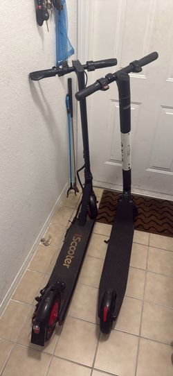 2 electric scooter works just need chargers for sale together as is