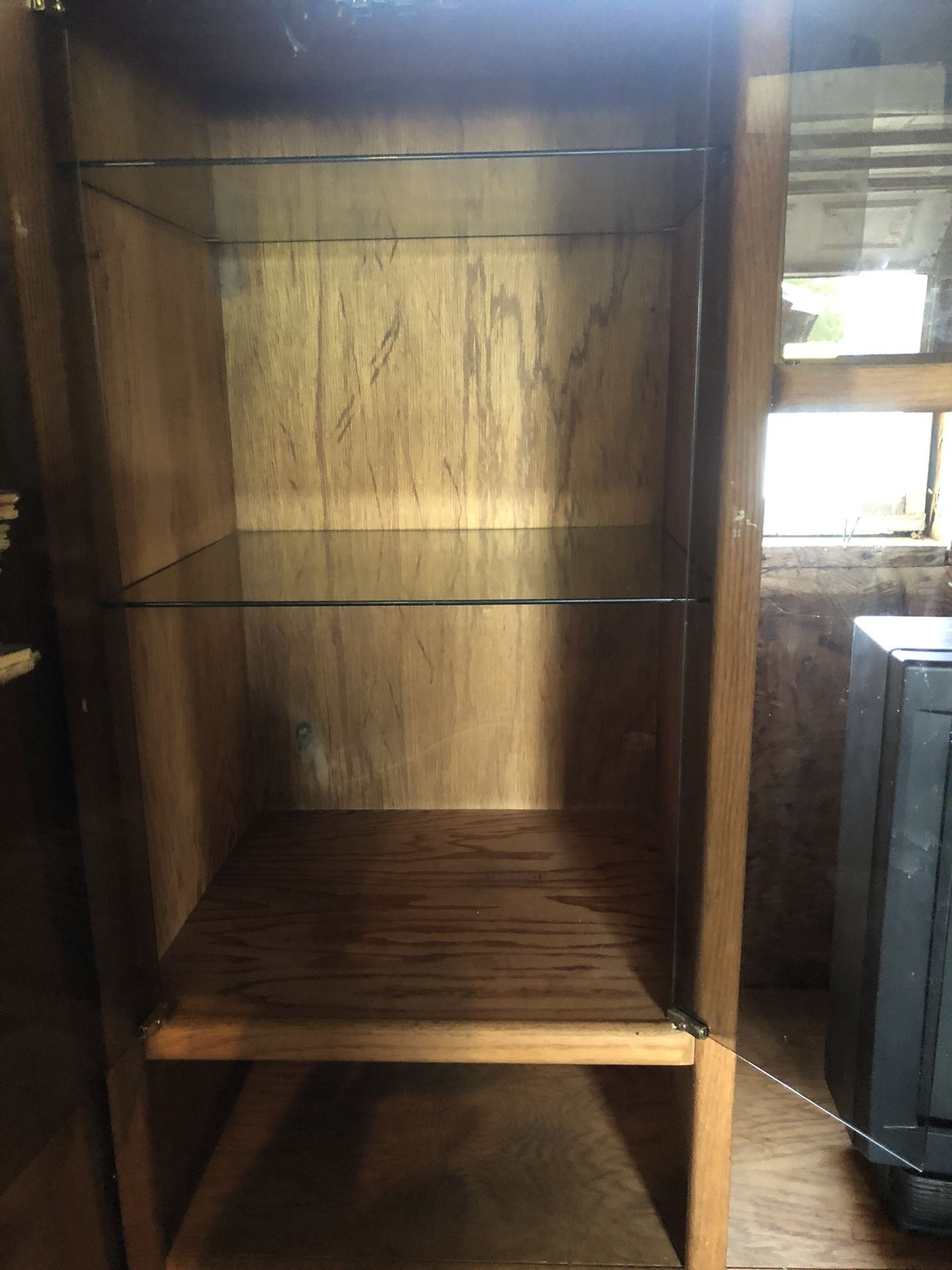 Solid Oak Entertainment Center Furniture