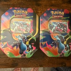 Pokemon Mega Charizard X Tins 