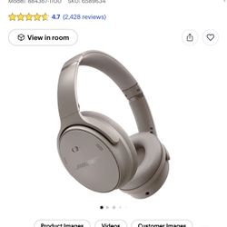 Bose - QuietComfort Wireless Noise Cancelling Over-the-Ear Bluetooth Headphones - Sandstone