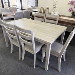 Grey Dining Table With 6 Chairs 