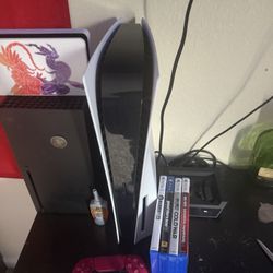 Ps5 With Controller And Games 