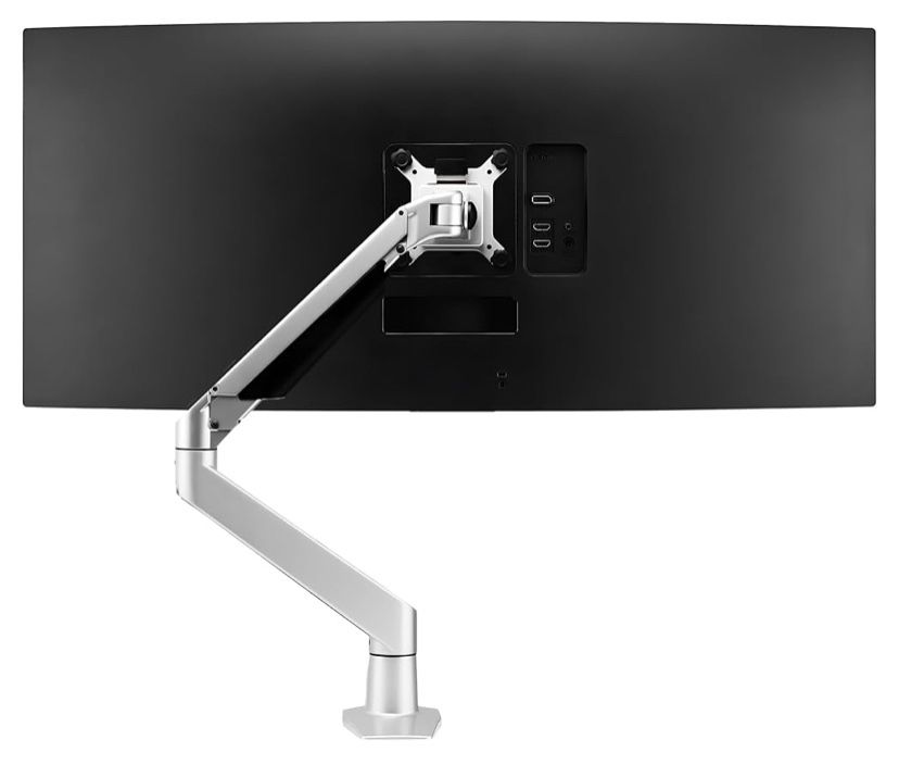 Restore Furniture Premium Height Adjustable Dual Monitor Stand (Silver)