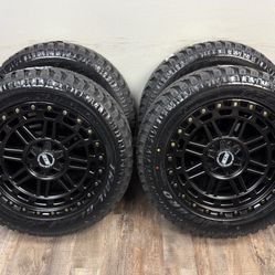 NEW 20x9 wheels wrapped in atturo xt tires 275/55r20