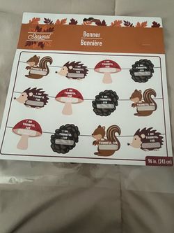 Seasonal Collection Fall Thankful Banner