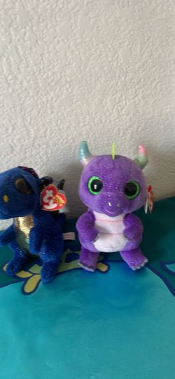 Stuffy animals two dinosaurs Ty