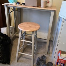 (pending Pickup) FREE Skinny Table With Stool 