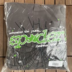 Grey Sp5der Wait V2 Punk Hoodie