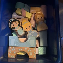 Wooden Disney Princess Blocks 